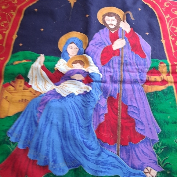 Wall Hanging The Birth of Jesus   27"×34" - Picture 2 of 7